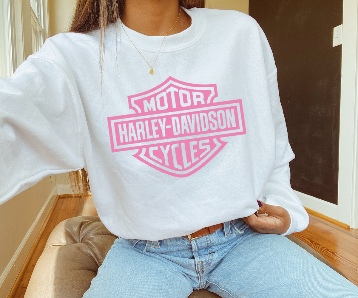 Harley davidson cropped hot sale sweatshirt