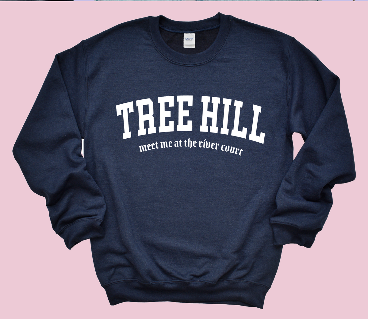 Tree Hill Meet Me At The River Court Sweatshirt Letters and Lucy