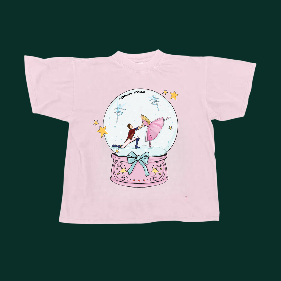 Sugarplum Princess Christmas Tee
