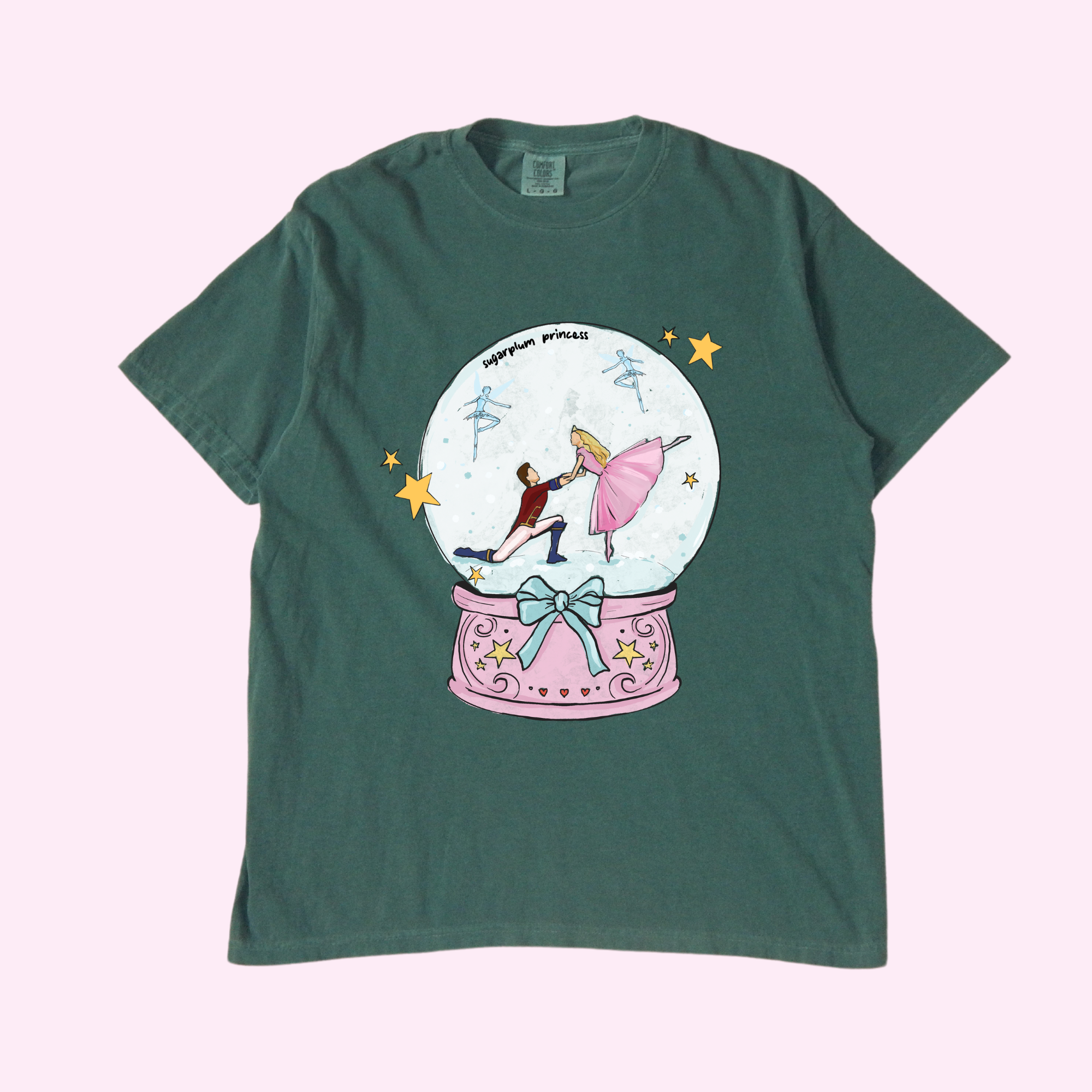 Sugarplum Princess Christmas Tee