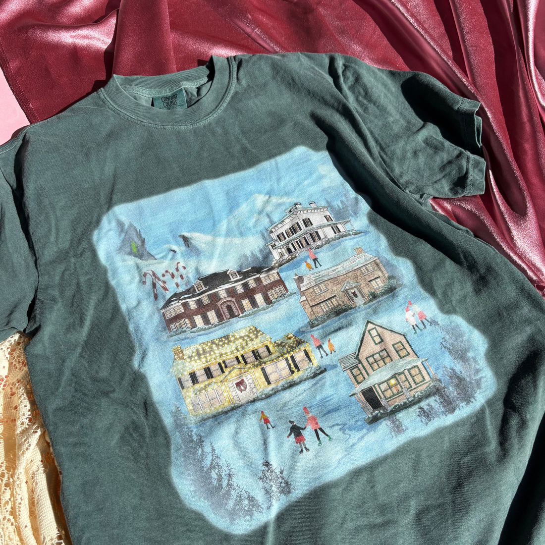 Holiday Movie Village Tee
