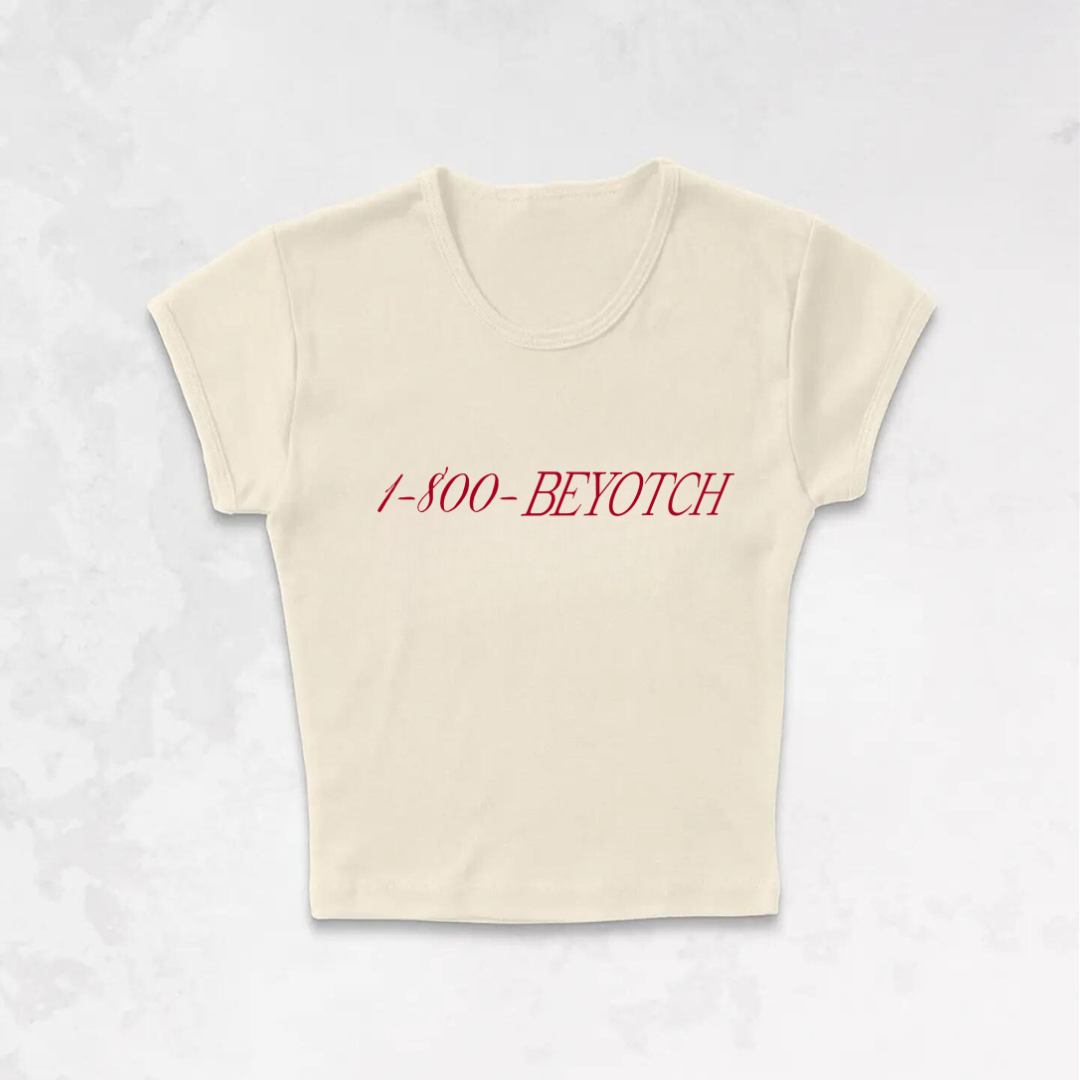 1-800-BEYOCH *She's The Man* Baby Tee