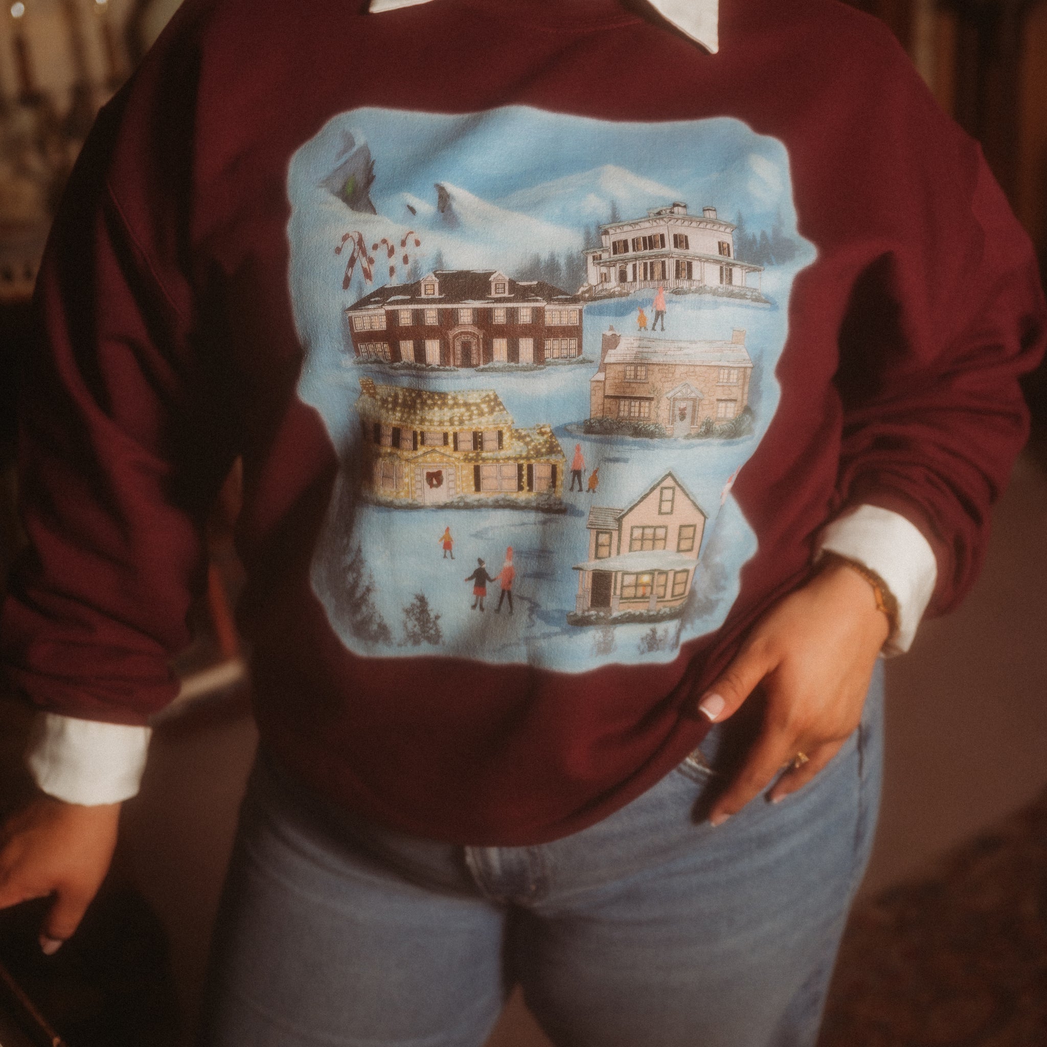 Holiday Movie Village Sweatshirt