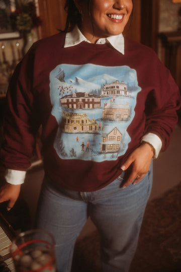 Holiday Movie Village Sweatshirt