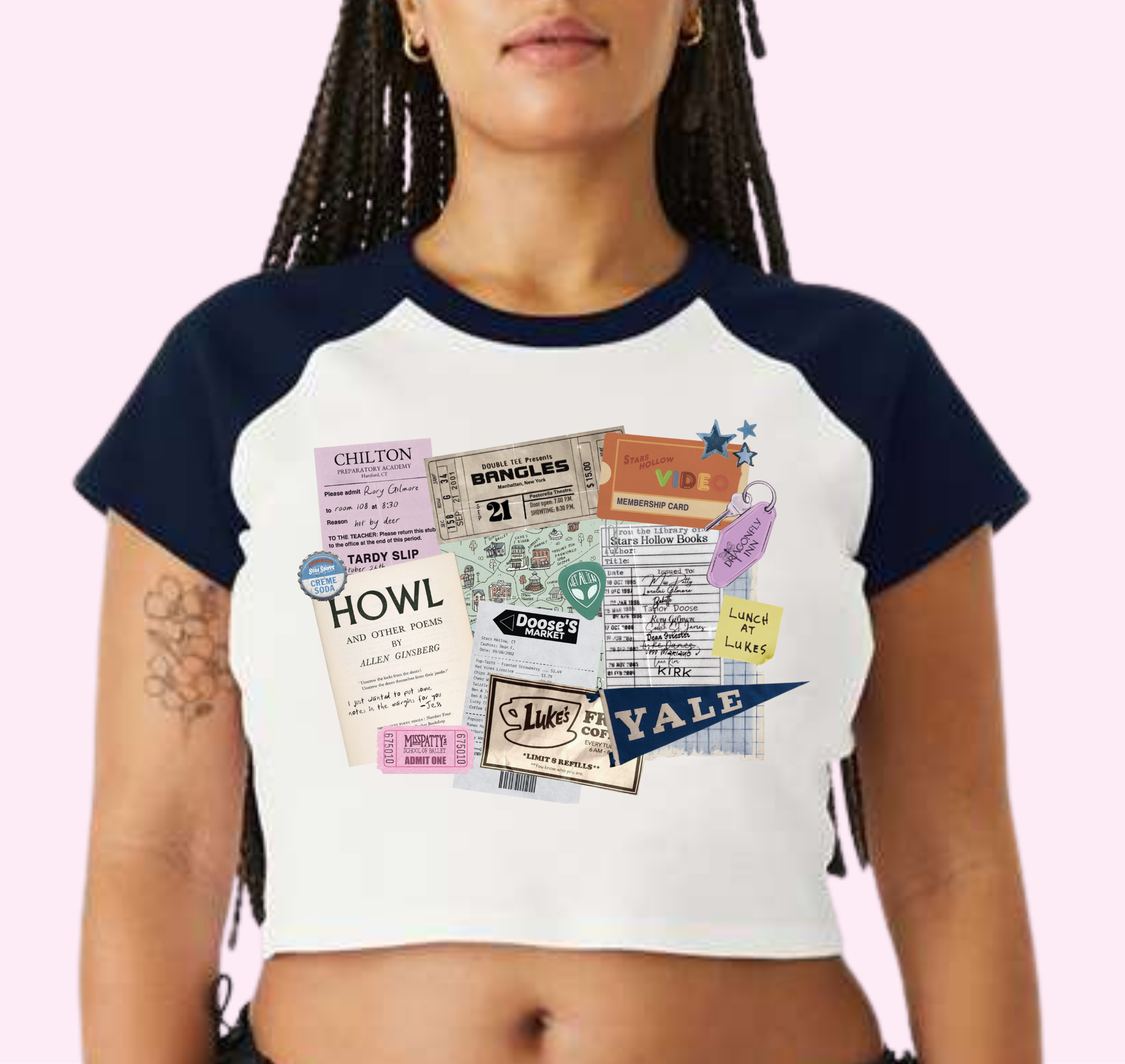 Rory Gilmore Junk Journal Baby Tee