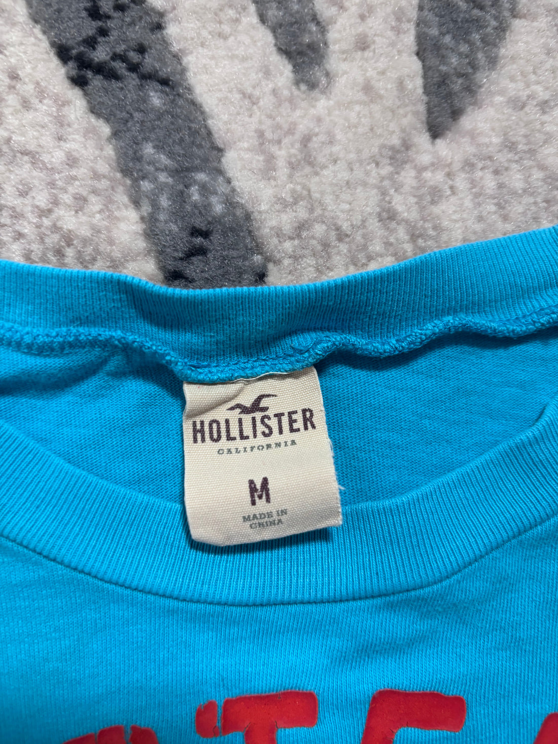 Vintage Hollister Cali Wave Patrol Turquoise Graphic Tee Size M