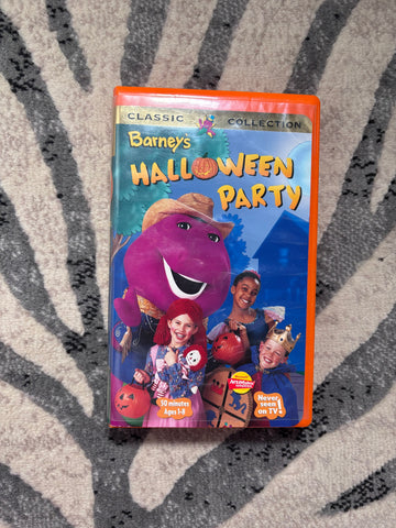 Barney's Halloween Party VHS 1998 | Orange Clamshell