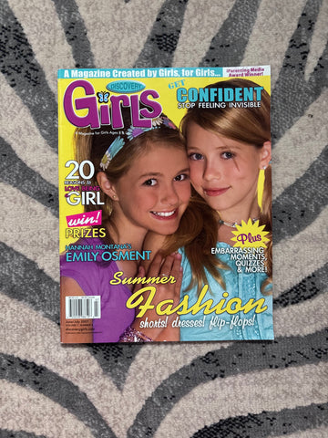 2007 Discovery Girls Magazine June/July | Emily Osment Cover | Hannah Montana | Summer Fashion