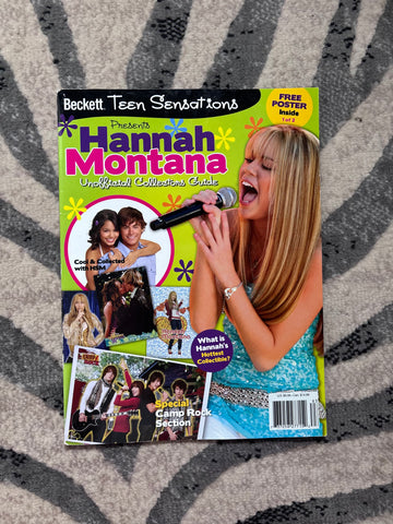 2008 Beckett Teen Sensations Hannah Montana Unofficial Collectors Guide | Free Poster Inside