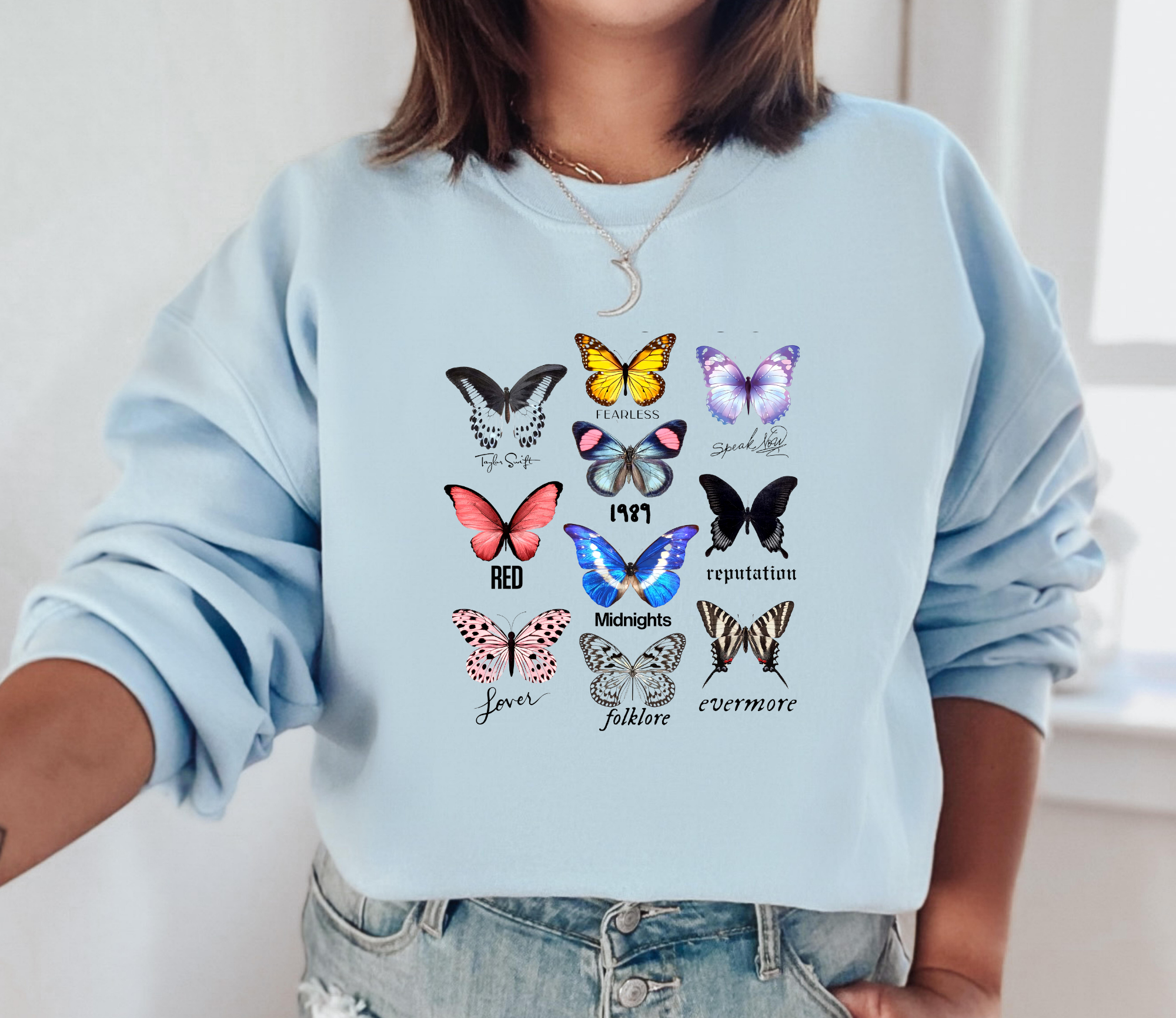 Sweatshirt with butterfly best sale