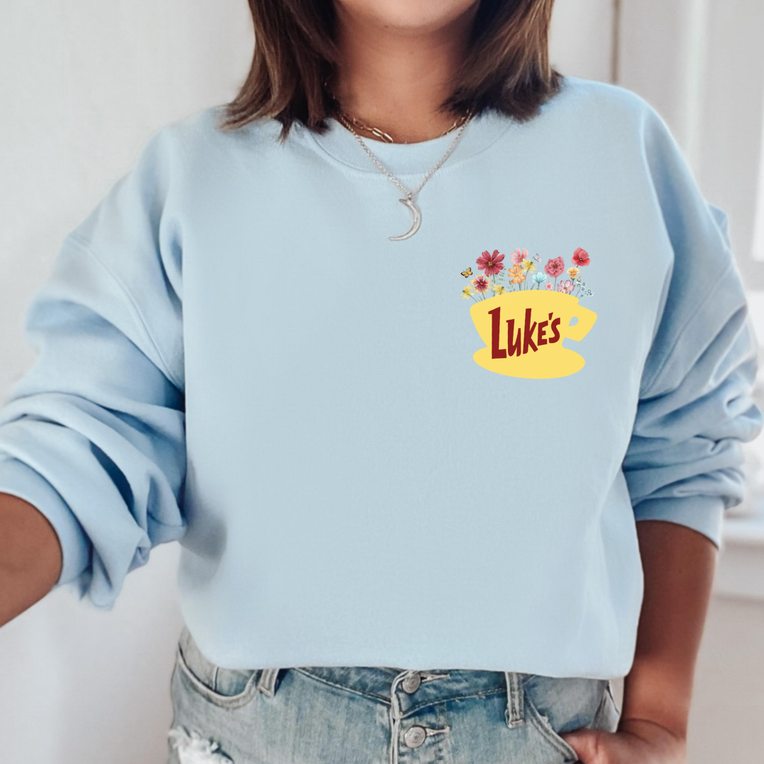 Luke's Coffee Floral *Gilmore Girls* Sweatshirt