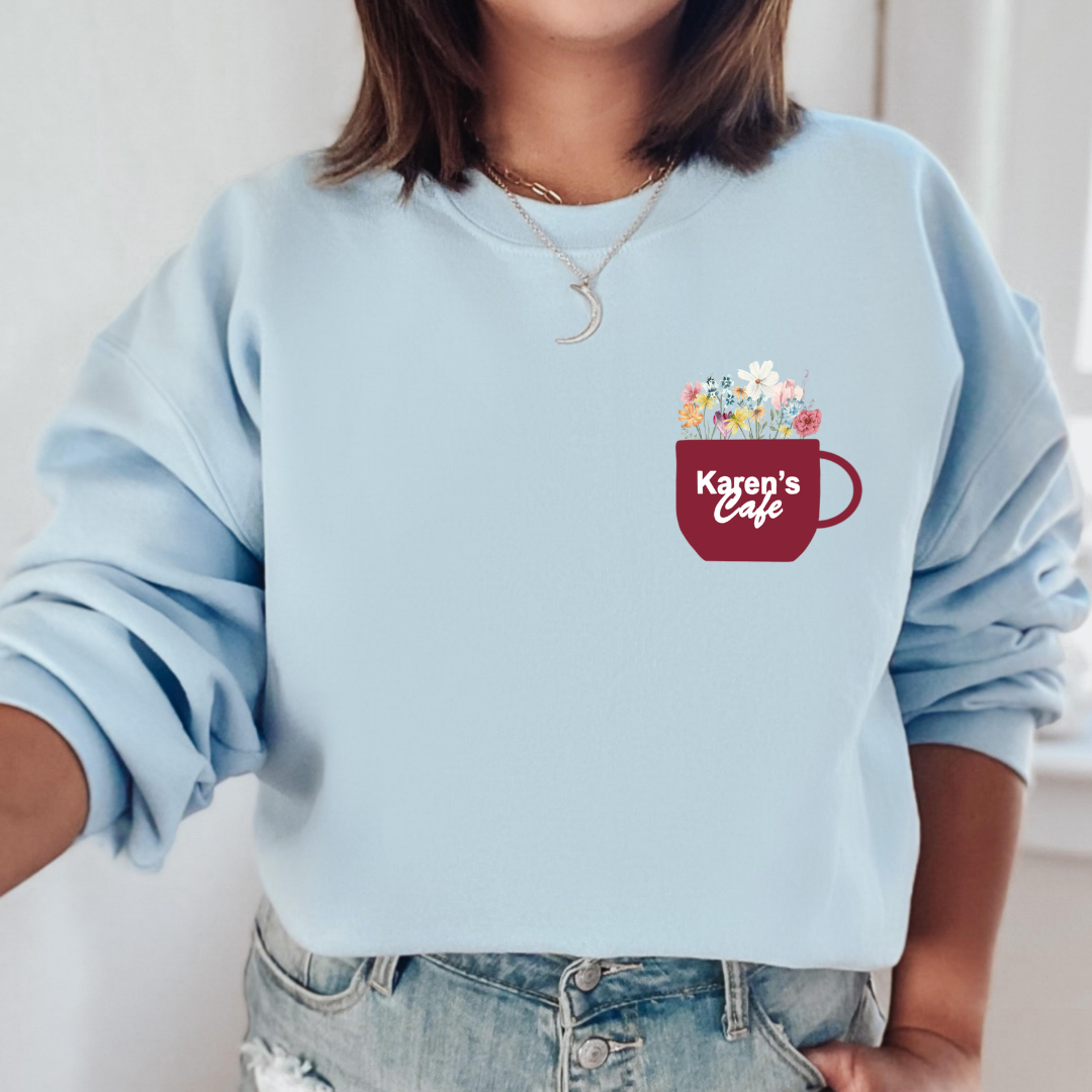 Karen's Cafe Floral *One Tree Hill* Sweatshirt