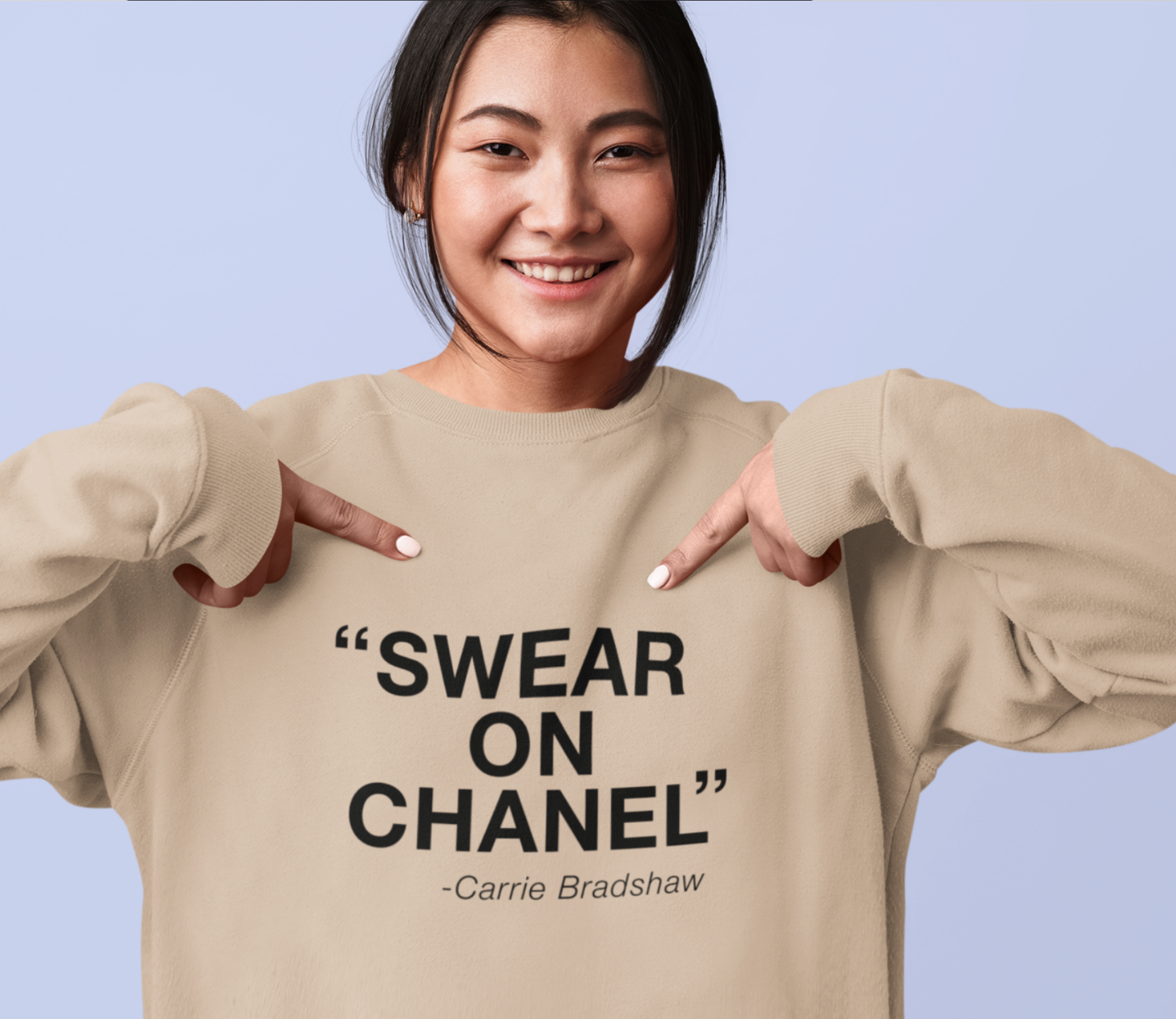 on Chanel Sweatshirt – Letters and