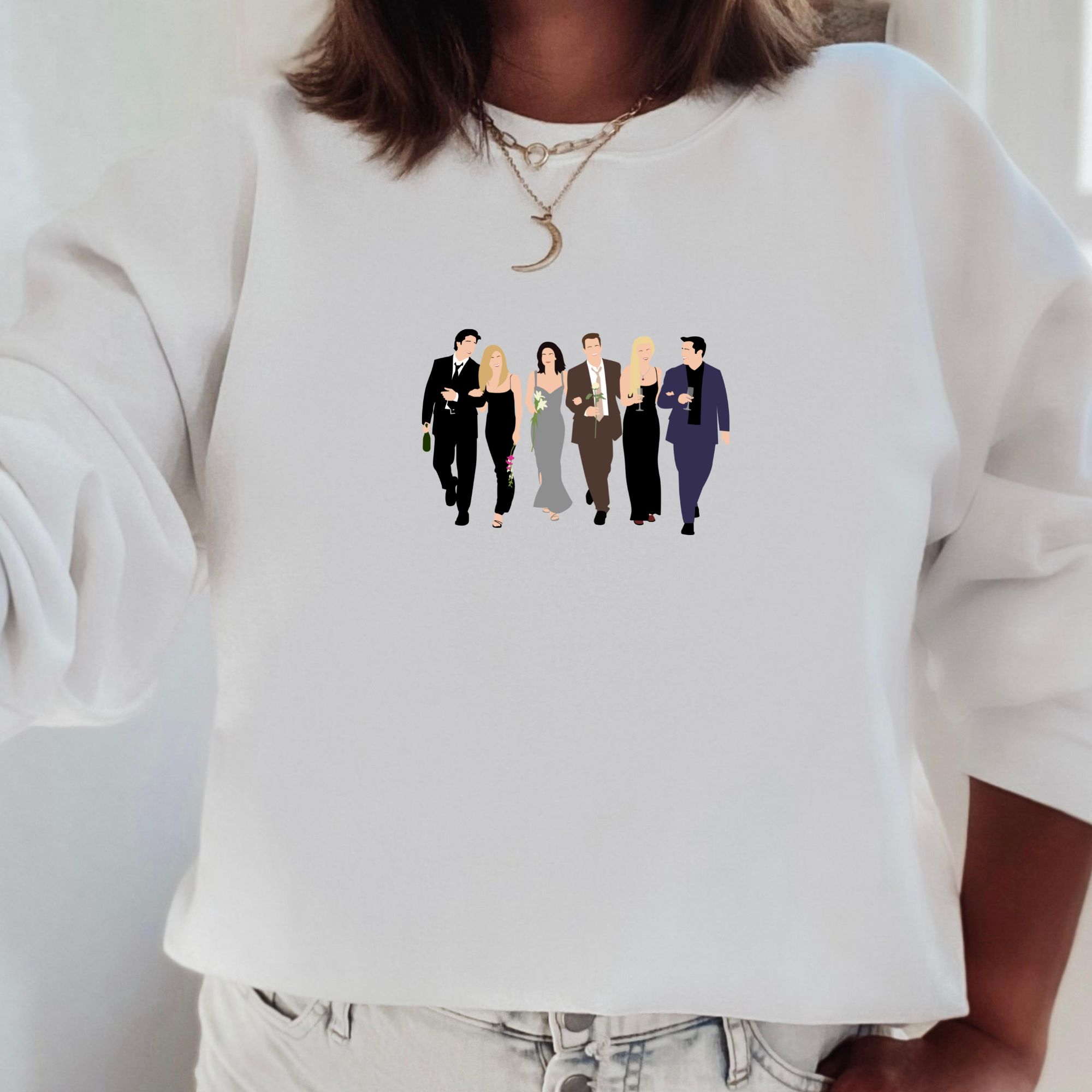 Friends Sweatshirt Letters and Lucy
