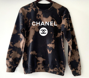Chanel hoodie tie dye hotsell
