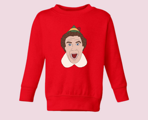 Elf OMG SANTA Toddler Sweatshirt