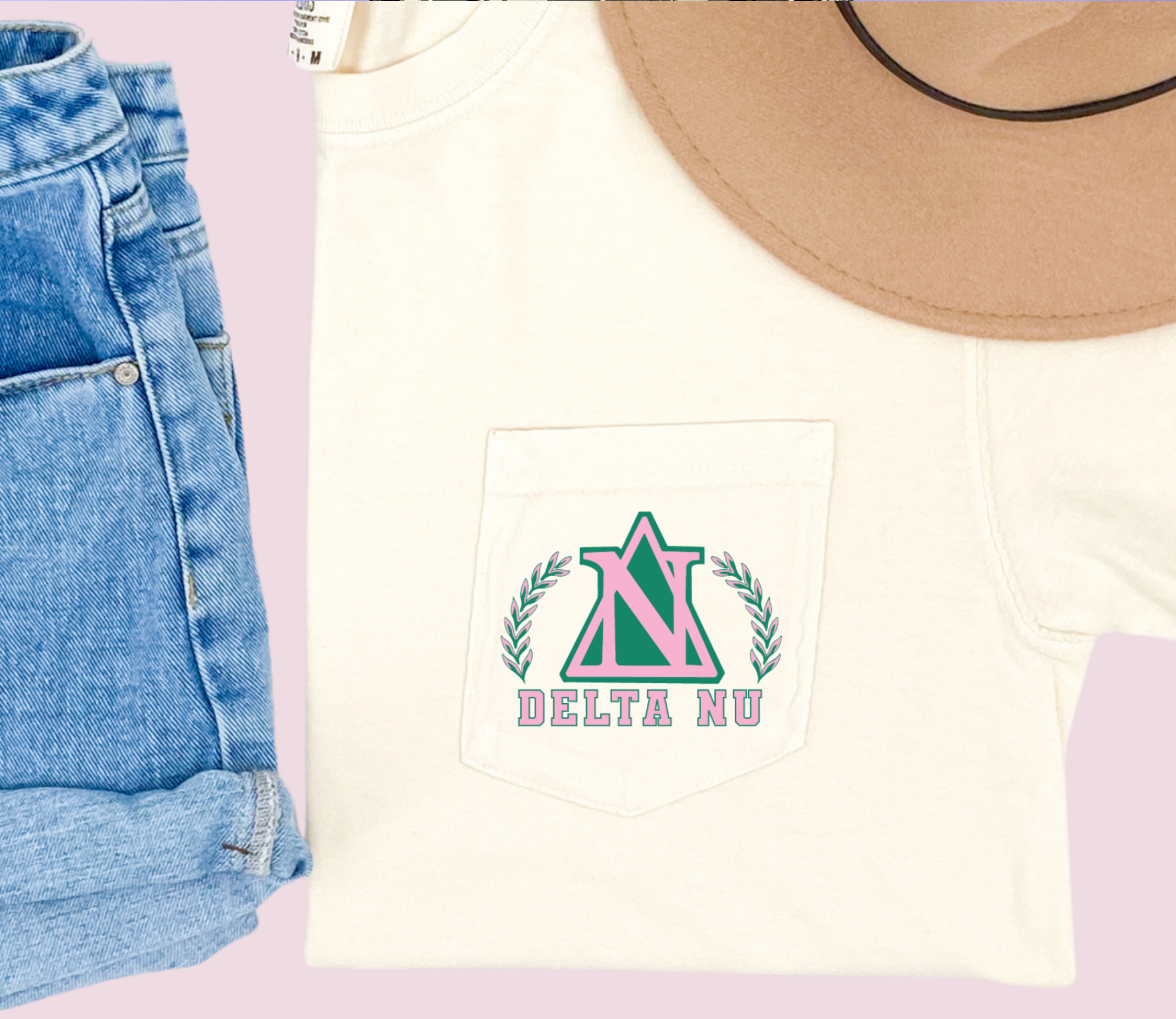 Delta Nu Legally Blonde Pocket Tee